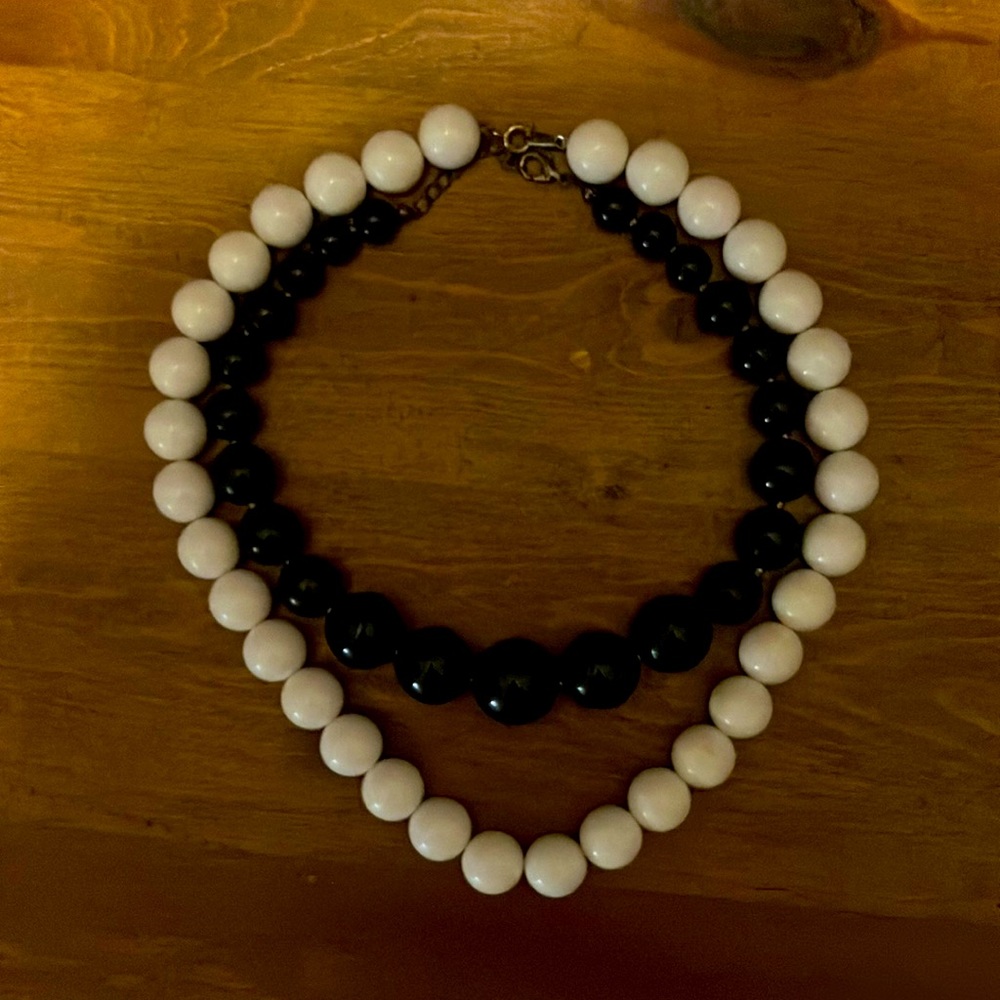 2 vintage beaded necklaces